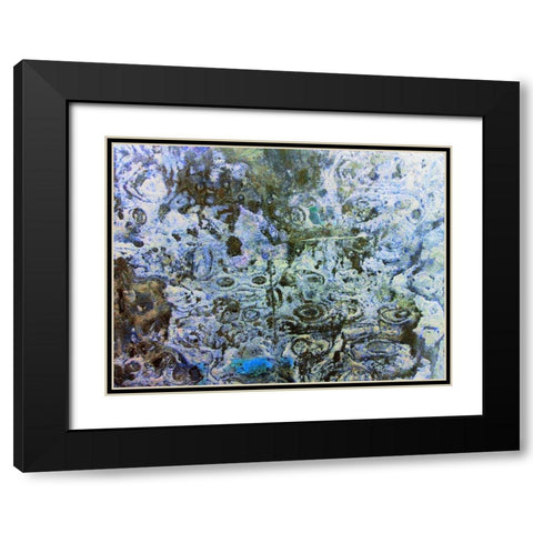 Eroded Stucco III Black Modern Wood Framed Art Print with Double Matting by Grayscale