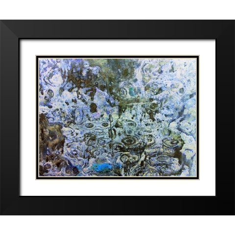 Eroded Stucco III Black Modern Wood Framed Art Print with Double Matting by Grayscale