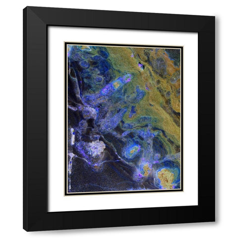 Inverted Sand VIII Black Modern Wood Framed Art Print with Double Matting by Grayscale