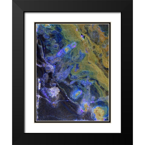 Inverted Sand VIII Black Modern Wood Framed Art Print with Double Matting by Grayscale