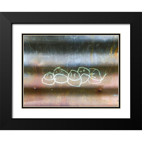 Emoji Faces I Black Modern Wood Framed Art Print with Double Matting by Grayscale