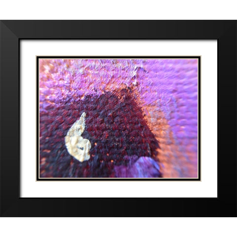 Paint Closeup III Black Modern Wood Framed Art Print with Double Matting by Grayscale