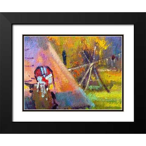 Paint Closeup X Black Modern Wood Framed Art Print with Double Matting by Grayscale