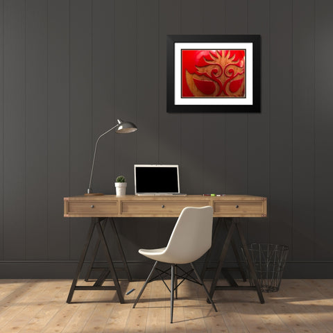 Luchador I Black Modern Wood Framed Art Print with Double Matting by Grayscale