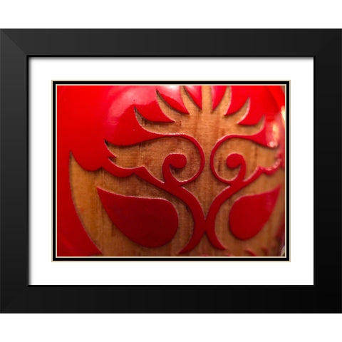 Luchador I Black Modern Wood Framed Art Print with Double Matting by Grayscale