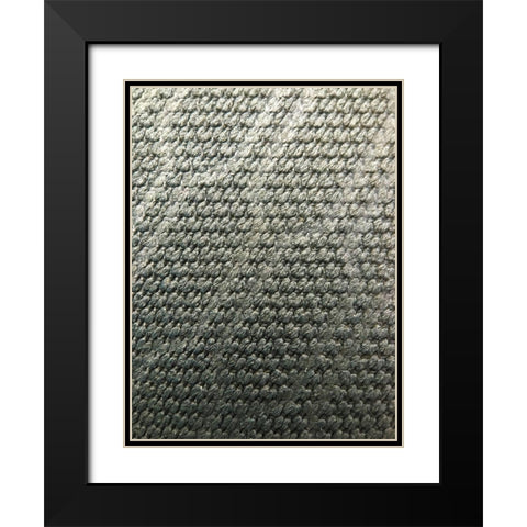 Fabric I Black Modern Wood Framed Art Print with Double Matting by Grayscale