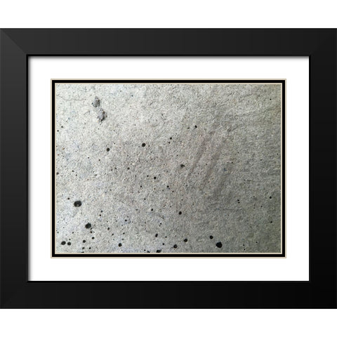 Concrete I Black Modern Wood Framed Art Print with Double Matting by Grayscale