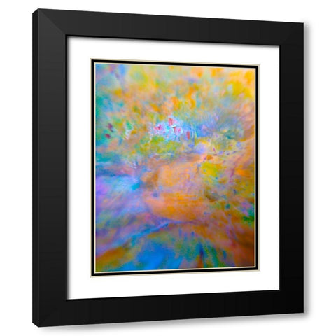 Oxidized Metal XI Black Modern Wood Framed Art Print with Double Matting by Grayscale