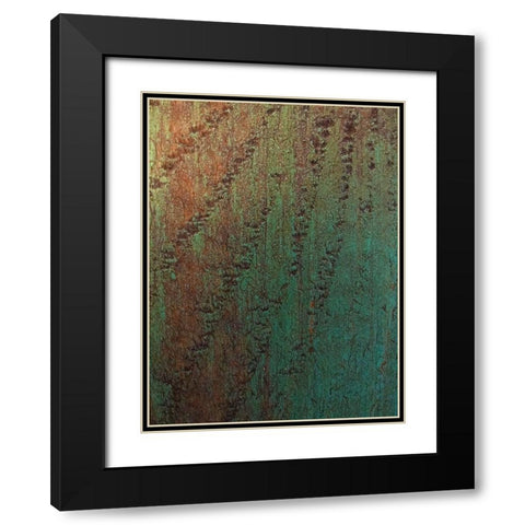 Painted Wood Panel III Black Modern Wood Framed Art Print with Double Matting by Grayscale