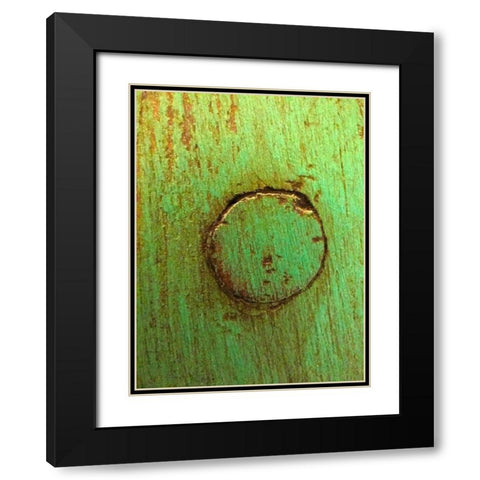 Painted Wood Panel IV Black Modern Wood Framed Art Print with Double Matting by Grayscale