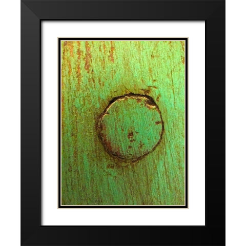 Painted Wood Panel IV Black Modern Wood Framed Art Print with Double Matting by Grayscale