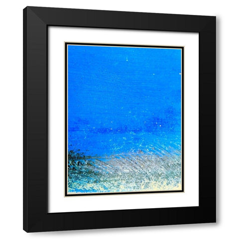 Painted Steel Panel I Black Modern Wood Framed Art Print with Double Matting by Grayscale