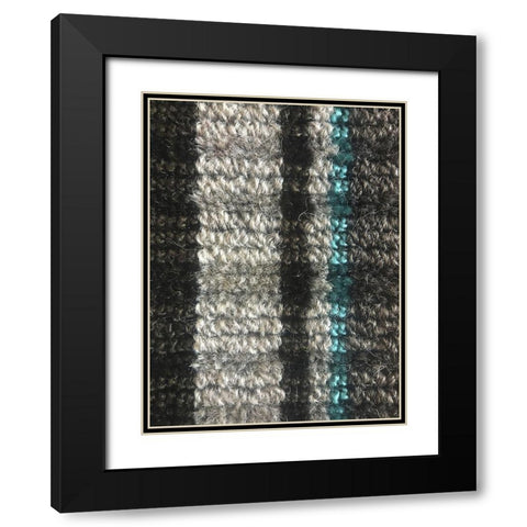 Fabric VIII Black Modern Wood Framed Art Print with Double Matting by Grayscale