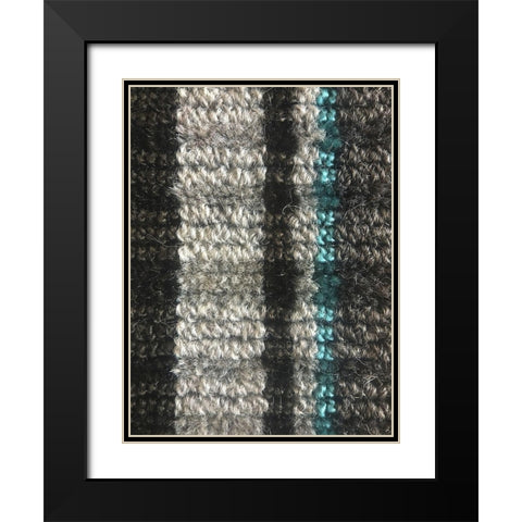 Fabric VIII Black Modern Wood Framed Art Print with Double Matting by Grayscale