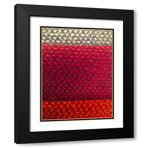 Fabric X Black Modern Wood Framed Art Print with Double Matting by Grayscale
