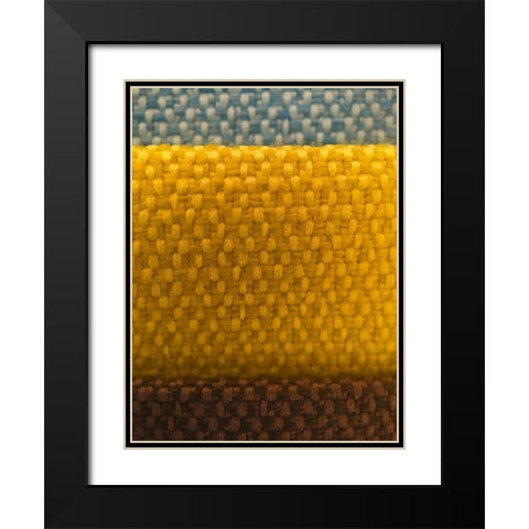 Fabric XII Black Modern Wood Framed Art Print with Double Matting by Grayscale