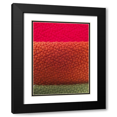 Fabric XIV Black Modern Wood Framed Art Print with Double Matting by Grayscale