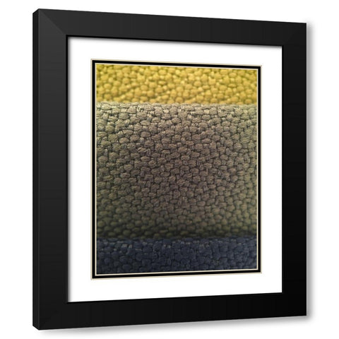 Fabric XV Black Modern Wood Framed Art Print with Double Matting by Grayscale