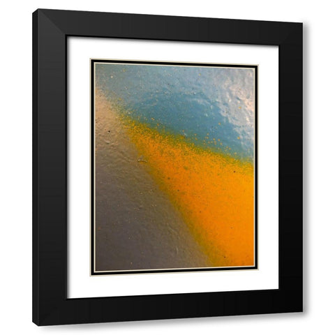 Paint Closeup XIII Black Modern Wood Framed Art Print with Double Matting by Grayscale