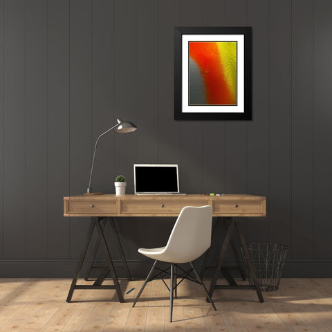 Paint Closeup XIV Black Modern Wood Framed Art Print with Double Matting by Grayscale