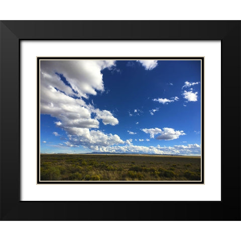 Big Sky I Black Modern Wood Framed Art Print with Double Matting by Grayscale