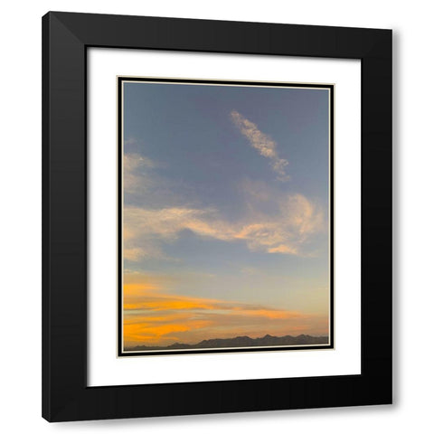 Sunset III Black Modern Wood Framed Art Print with Double Matting by Grayscale