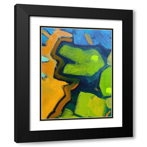Black Outlines III Black Modern Wood Framed Art Print with Double Matting by Grayscale
