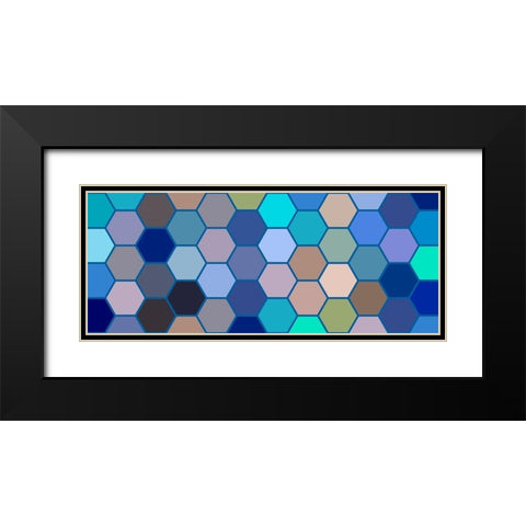 Cool Hive I Black Modern Wood Framed Art Print with Double Matting by Grayscale