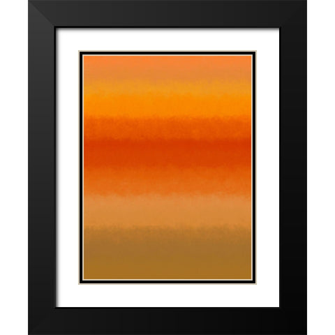 Warm Texture Stripes I Black Modern Wood Framed Art Print with Double Matting by Grayscale