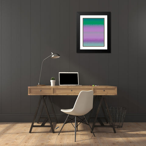 Cool Texture Stripes I Black Modern Wood Framed Art Print with Double Matting by Grayscale
