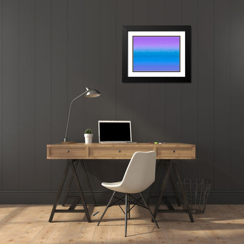 Cool Texture Stripes II Black Modern Wood Framed Art Print with Double Matting by Grayscale