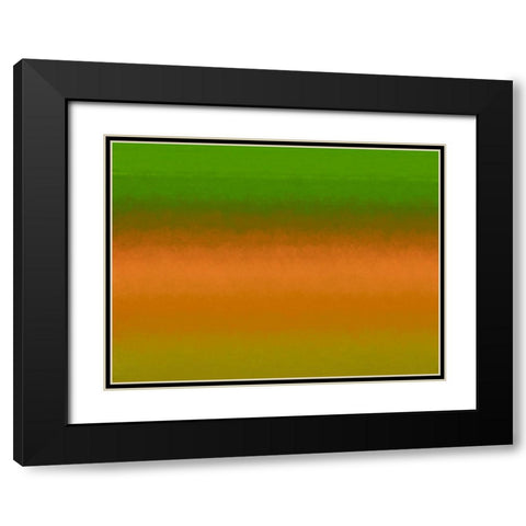 Green Texture Stripes II Black Modern Wood Framed Art Print with Double Matting by Grayscale