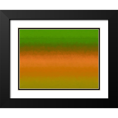 Green Texture Stripes II Black Modern Wood Framed Art Print with Double Matting by Grayscale