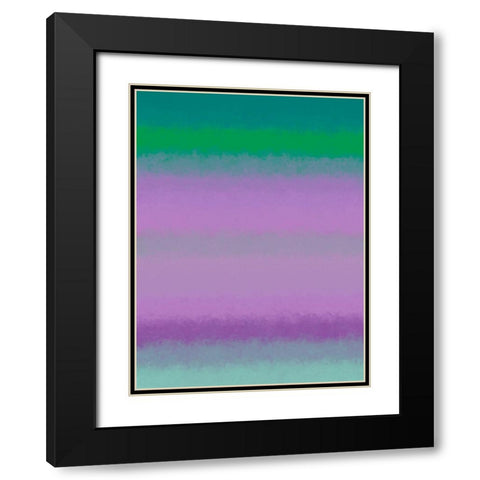 Cool Texture Stripes III Black Modern Wood Framed Art Print with Double Matting by Grayscale