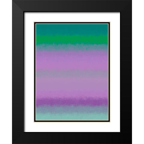 Cool Texture Stripes III Black Modern Wood Framed Art Print with Double Matting by Grayscale