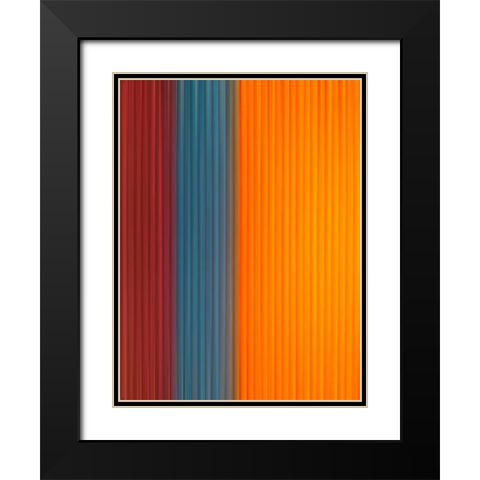 Fabric Pinstripes I Black Modern Wood Framed Art Print with Double Matting by Grayscale