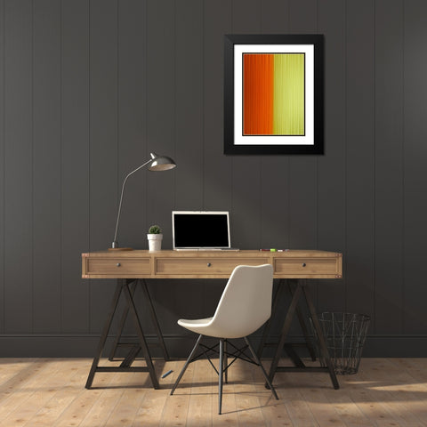 Fabric Pinstripes III Black Modern Wood Framed Art Print with Double Matting by Grayscale