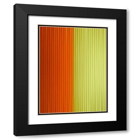 Fabric Pinstripes III Black Modern Wood Framed Art Print with Double Matting by Grayscale