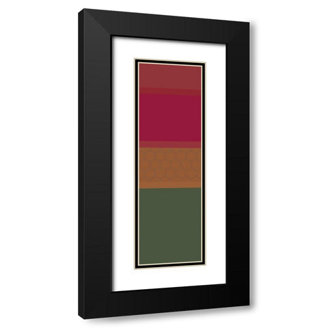 Totem I Black Modern Wood Framed Art Print with Double Matting by Grayscale
