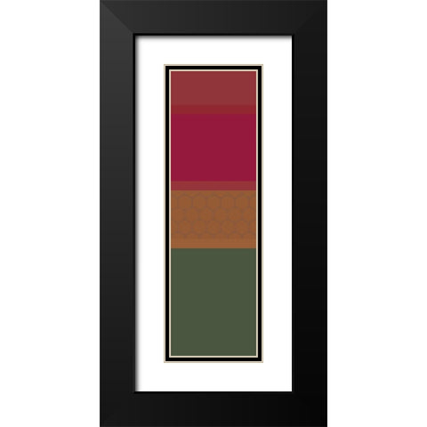 Totem I Black Modern Wood Framed Art Print with Double Matting by Grayscale