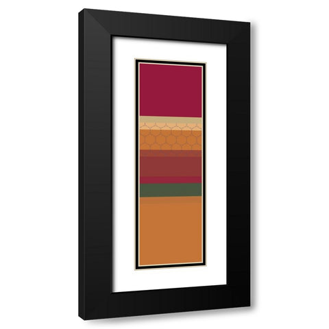 Totem II Black Modern Wood Framed Art Print with Double Matting by Grayscale