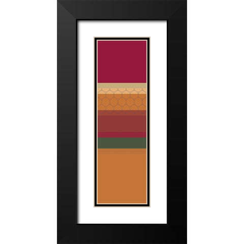 Totem II Black Modern Wood Framed Art Print with Double Matting by Grayscale