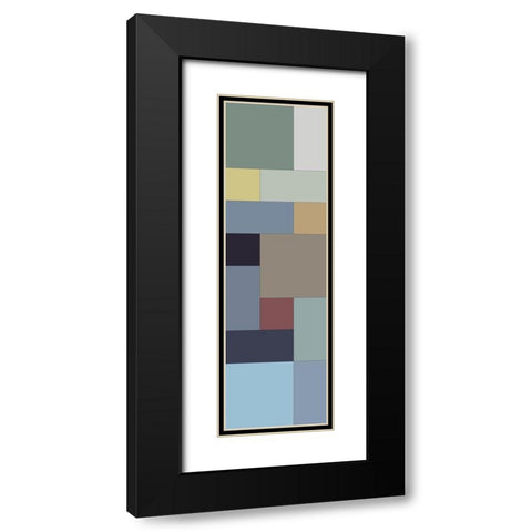 Totem III Black Modern Wood Framed Art Print with Double Matting by Grayscale