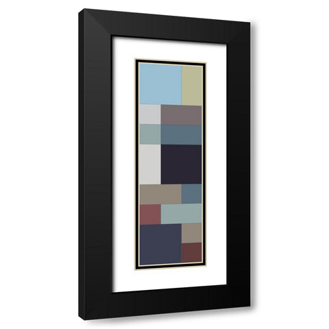 Totem IV Black Modern Wood Framed Art Print with Double Matting by Grayscale