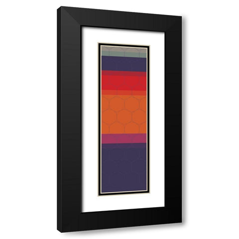 Totem VI Black Modern Wood Framed Art Print with Double Matting by Grayscale