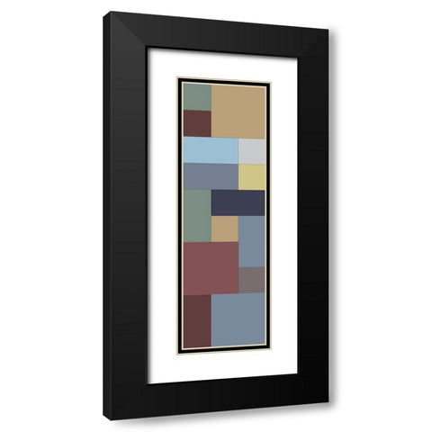 Totem VII Black Modern Wood Framed Art Print with Double Matting by Grayscale