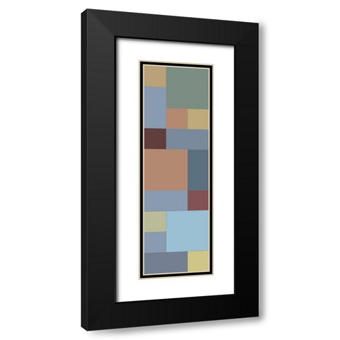 Totem VIII Black Modern Wood Framed Art Print with Double Matting by Grayscale