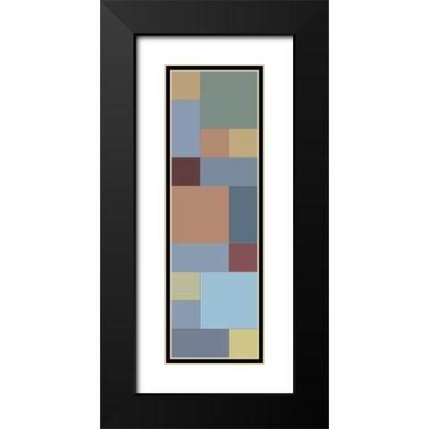 Totem VIII Black Modern Wood Framed Art Print with Double Matting by Grayscale