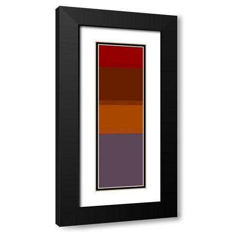 Totem IX Black Modern Wood Framed Art Print with Double Matting by Grayscale