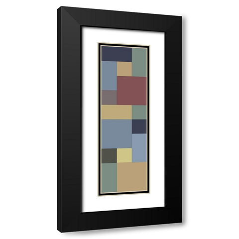 Totem XI Black Modern Wood Framed Art Print with Double Matting by Grayscale